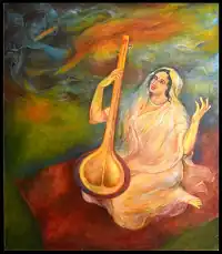 Oil painting "Meera" created in 1995
