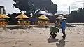 Ice cream seller on the beach