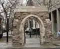 The Arch on Yonge Street that is all that remains of the Bloor St. church demolished in 1981