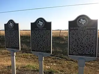 Three historical markers on Highway 6 near Arcola tell about the Duke Community and early settlers from the Perry, Fenn and Fitzgerald families.