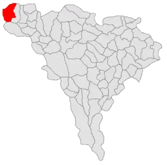 Location in Alba County