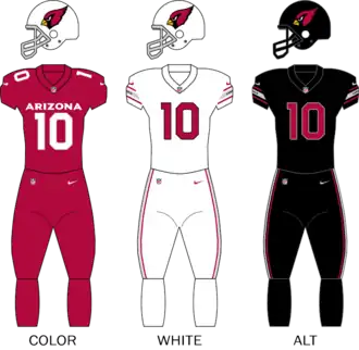 Arizona Cardinals uniforms