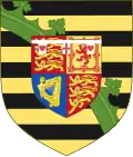 Personal arms of the family since the reign of Charles Edward[5]