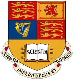 Traditional rendition with the college motto