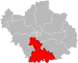 Situation of the canton of Les Riceys in the department of Aube