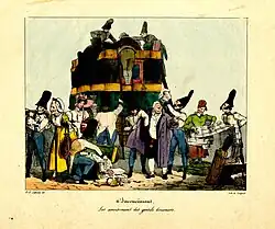 Inconvéniens d'un voyage en diligence, plate 11, 1826, British Museum.