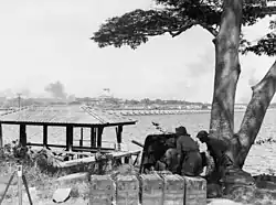 Image 68Australian anti-tank gunners overlooking the Johor Causeway between Singapore and Malaya in February 1942 (from Australia in World War II)