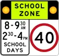(R4-230-1) School Zone (used in New South Wales)