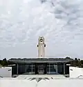 View of the Sir John Monash Center, looking towards the tower at the Villiers-Bretonneux Australian War Memorial, photographed in 2019