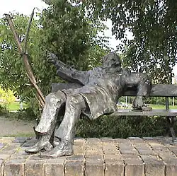 Statue of Lőrinc Szabó, Miskolc