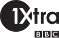 BBC Radio 1Xtra logo from its 2002 launch until 2007, known as "BBC 1Xtra".