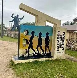 Signpost at the Badagry Heritage Museum