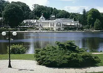 The lake and casino in Bagnoles-de-l'Orne