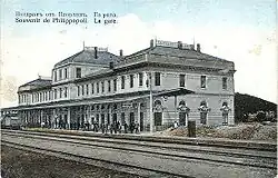 The station building, 1916
