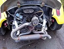 Volkswagen Exhaust Header System With Glass Pack Muffler[5]