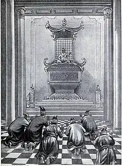 A British depiction of Bagyidaw purportedly ordering his troops to wrest Bengal from the East India Company