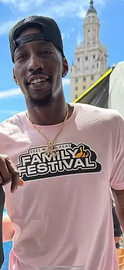 Bam Adebayo at Miami Heat Family Festival in March 2023