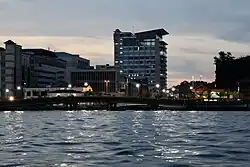 The mouth of Kianggeh River at dusk in 2023