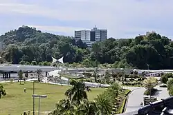 RIPAS Hospital seen from the Taman Mahkota Jubli Emas