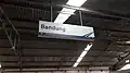 The current version (2020) of the Bandung Station signage