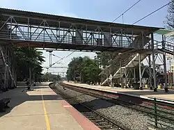 Bangalore East railway station, pedestrian crossing