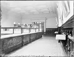 Interior of bank c. 1910