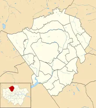 Friern Hospital is located in London Borough of Barnet