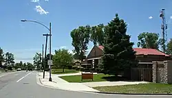 The “Welcome to Barnum” sign at Denver Fire Station No. 20.