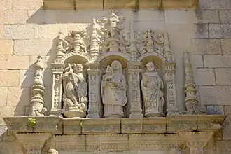 Detail of the external decoration