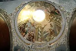Capella della della Medaglia Miracolosa, dome frescoes by Giovanni Evangelista Draghi