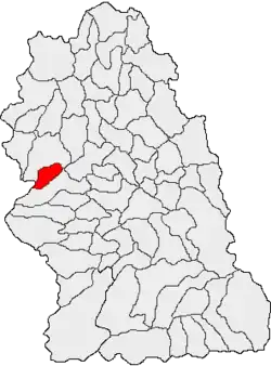 Location in Hunedoara County