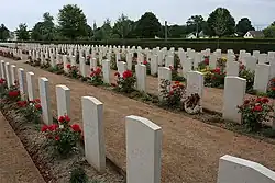The German section of the cemetery