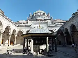 Courtyard of the Bayezid II Mosque, Istanbul (late 15th century)