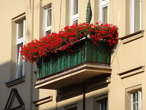 Detail of a balcony