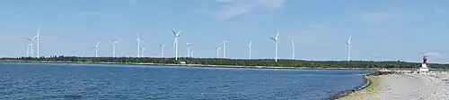 Image 56The Pubnico Wind Farm taken from Beach Point, Lower East Pubnico, Nova Scotia (from Wind farm)