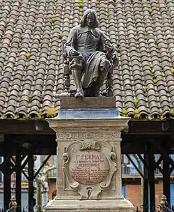 Monument to Fermat in Beaumont-de-Lomagne in Tarn-et-Garonne, southern France
