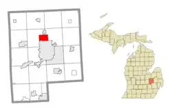 Location within Genesee County