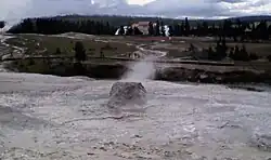 The geyser between eruptions