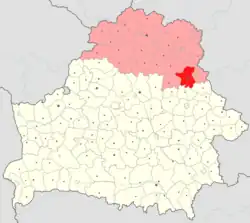 Location of Orsha district