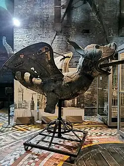 Gilded copper dragon inside the Belfry, constructed 1377–78[9]