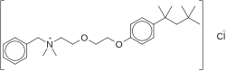 Kekulé, skeletal formula of benzethonium chloride