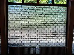 Glass blocks in the form of bricks in the school in Bernau.