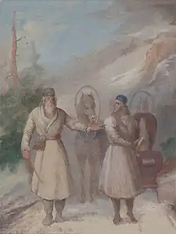 The Meeting of Väinämöinen and Joukahainen, Sketch