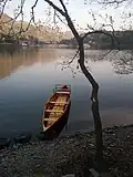 Canoe on the lake