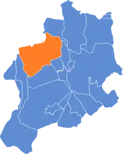 Location of Stare Bielsko within Bielsko-Biała