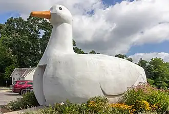 'The Big Duck', Long Island, New York: built on a duck farm, 1931