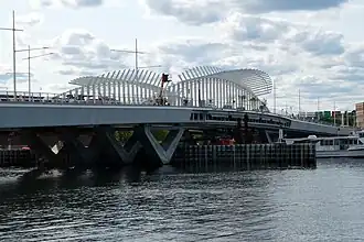 A road bridge over a river