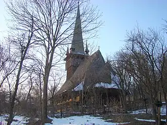 Wooden church in Agârbiciu