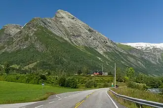 Blånipa by Bøyadalen and Fjærlandsvegen in Sogndal, Norway, 2019 July.jpg