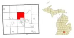 Location within Jackson County